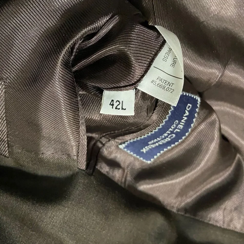 Loro Piana Wool Blazer 42L‎ Daniel Cremieux Men's Brown Sports Coat